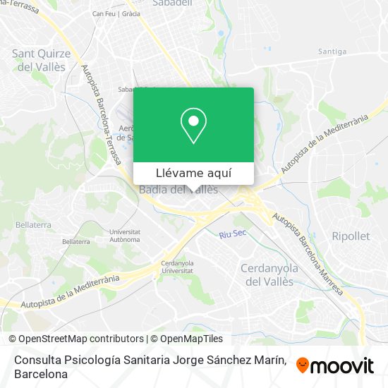 Mapa Consulta Psicología Sanitaria Jorge Sánchez Marín