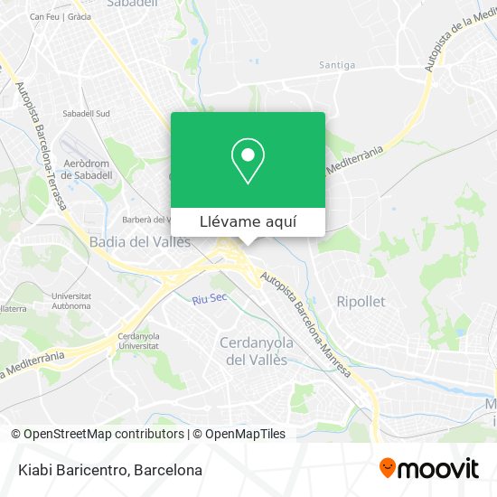 Mapa Kiabi Baricentro