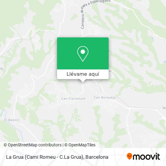 Mapa La Grua (Camí Romeu - C.La Grua)