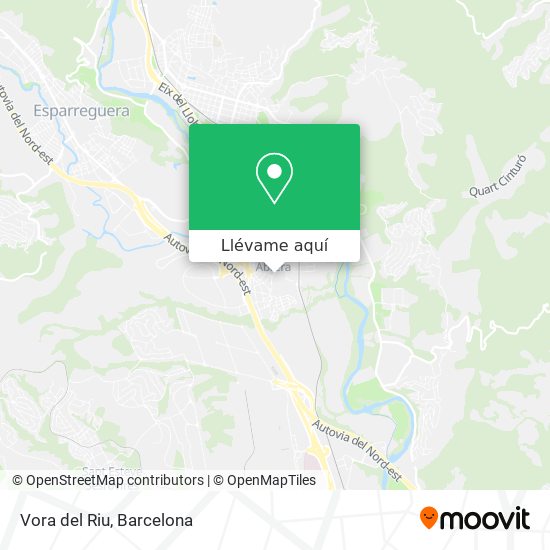 Mapa Vora del Riu