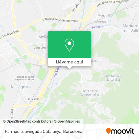 Mapa Farmàcia, avinguda Catalunya