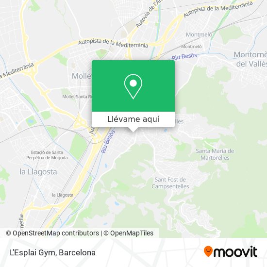 Mapa L'Esplai Gym