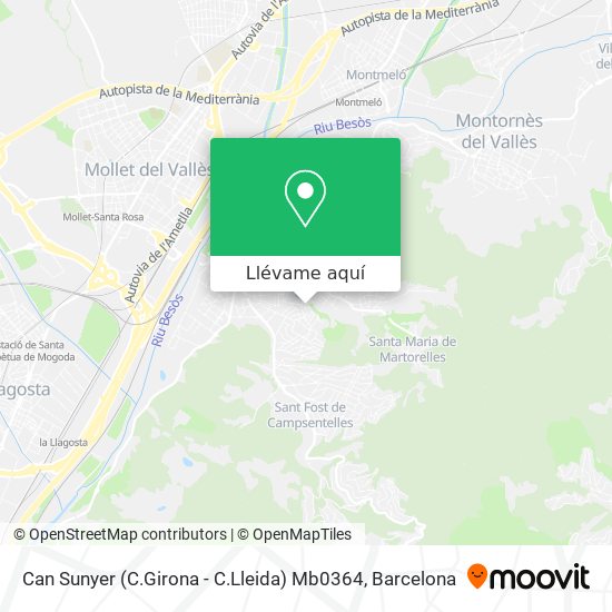 Mapa Can Sunyer (C.Girona - C.Lleida) Mb0364