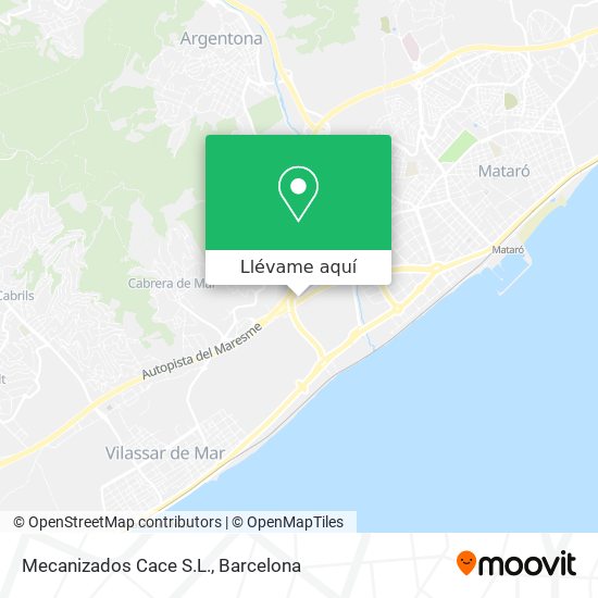Mapa Mecanizados Cace S.L.