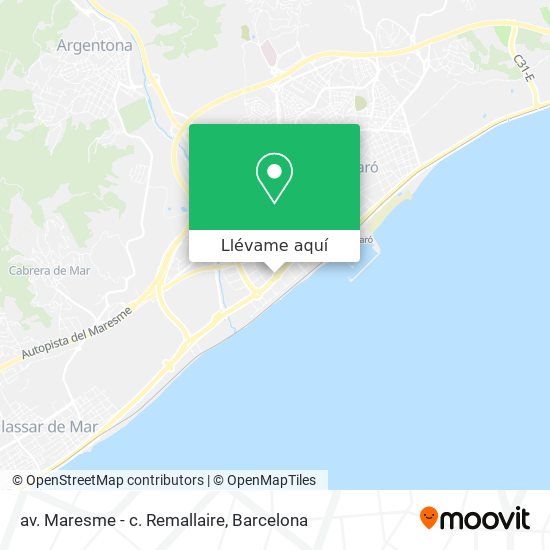 Mapa av. Maresme - c. Remallaire