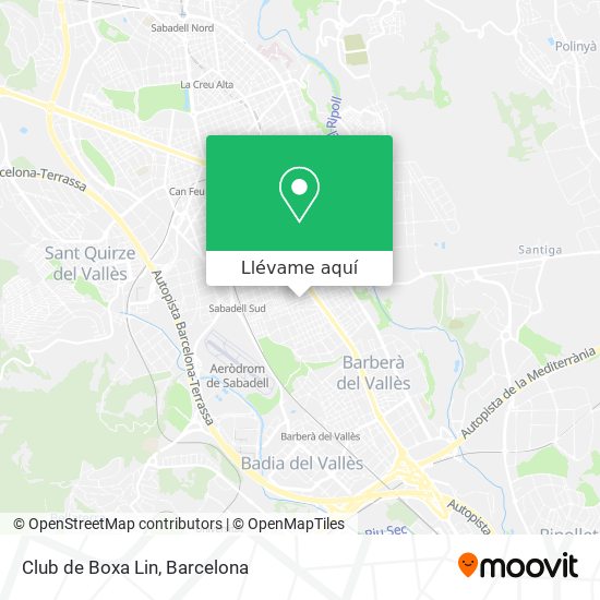 Mapa Club de Boxa Lin