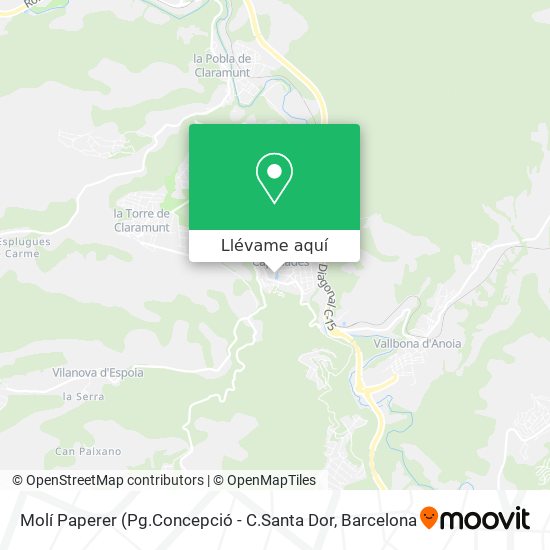 Mapa Molí Paperer