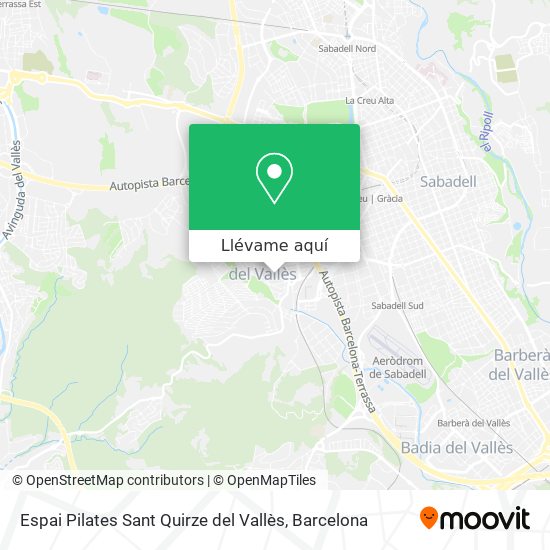 Mapa Espai Pilates Sant Quirze del Vallès