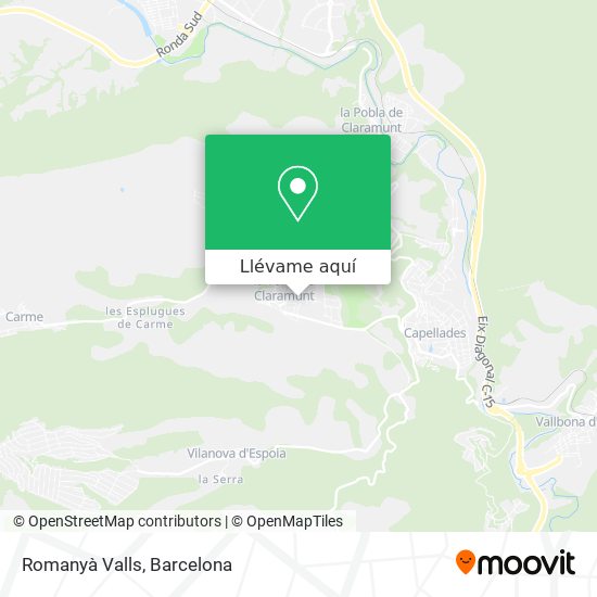Mapa Romanyà Valls
