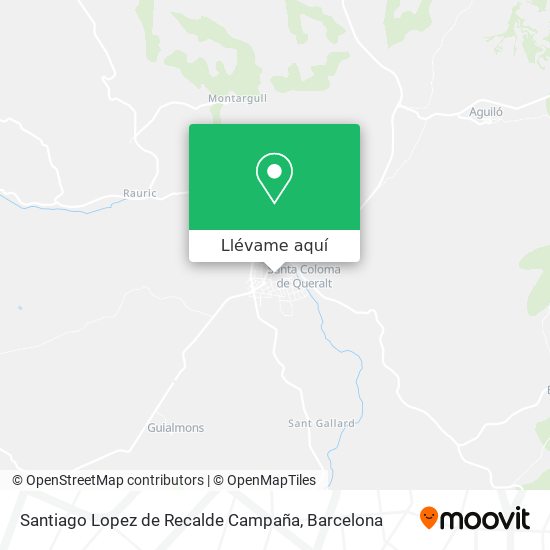 Mapa Santiago Lopez de Recalde Campaña