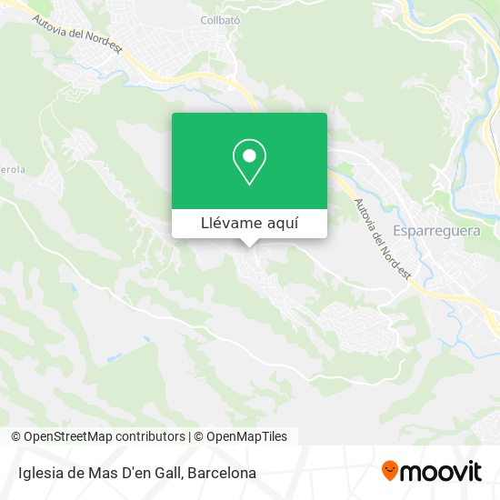 Mapa Iglesia de Mas D'en Gall