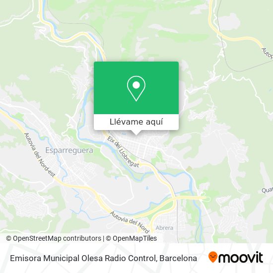 Mapa Emisora Municipal Olesa Radio Control