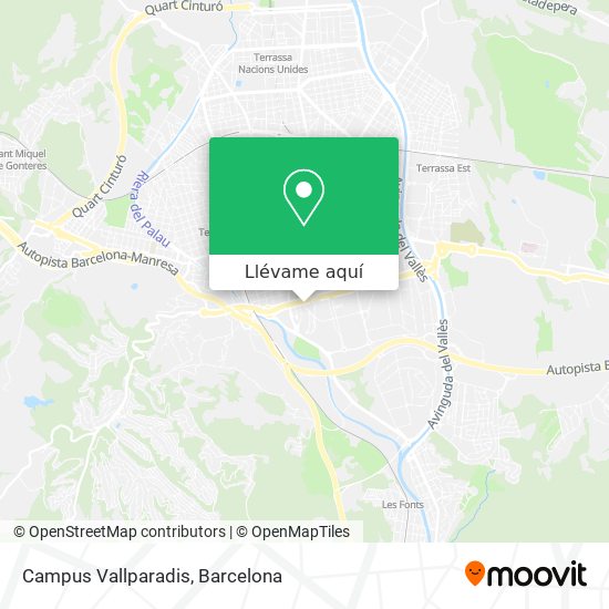 Mapa Campus Vallparadis