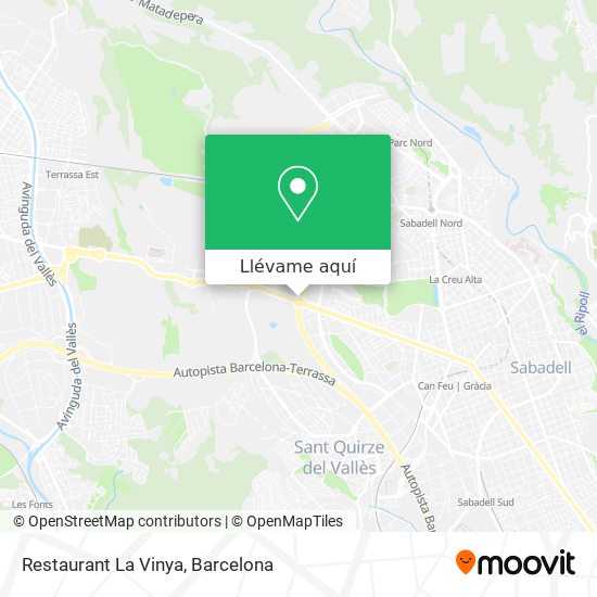 Mapa Restaurant La Vinya