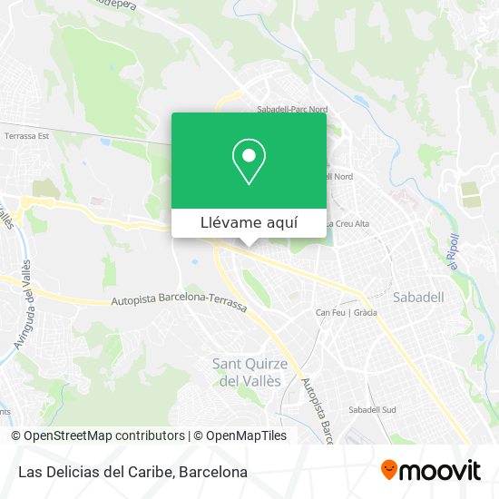Mapa Las Delicias del Caribe