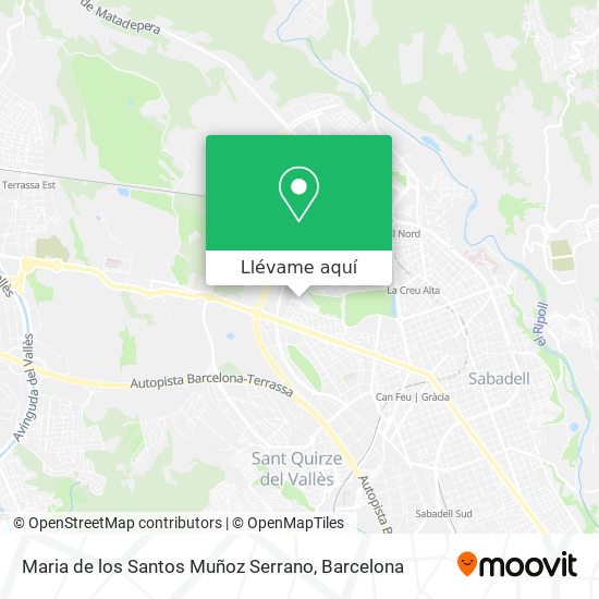 Mapa Maria de los Santos Muñoz Serrano