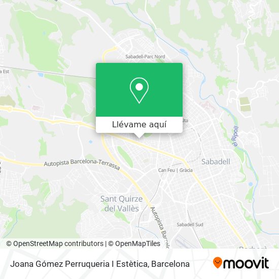Mapa Joana Gómez Perruqueria I Estètica