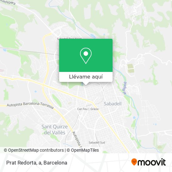 Mapa Prat Redorta, a