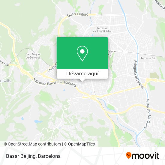 Mapa Basar Beijing