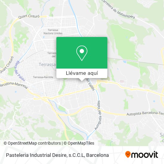 Mapa Pasteleria Industrial Desire, s.C.C.L