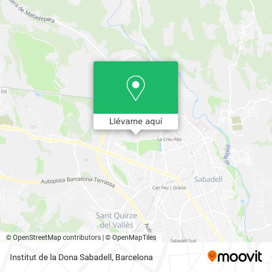 Mapa Institut de la Dona Sabadell