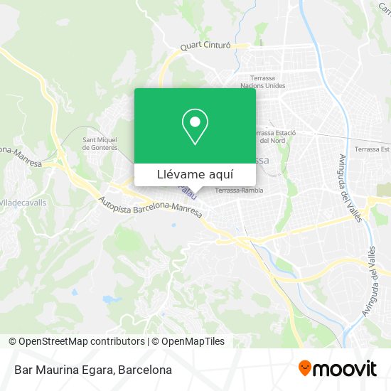 Mapa Bar Maurina Egara