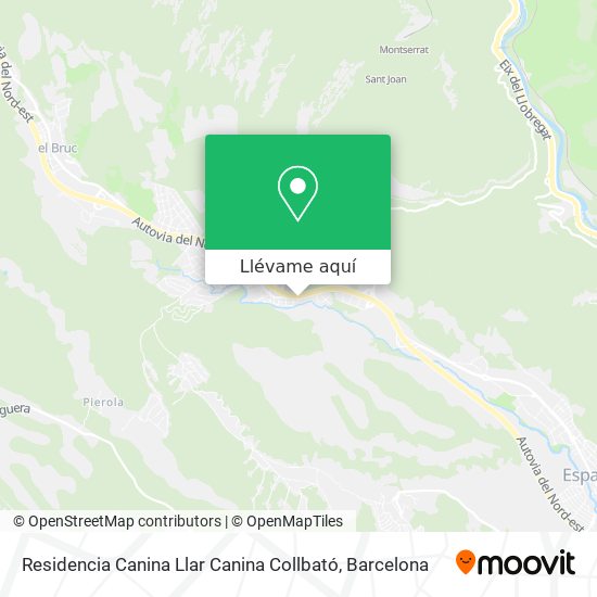 Mapa Residencia Canina Llar Canina Collbató