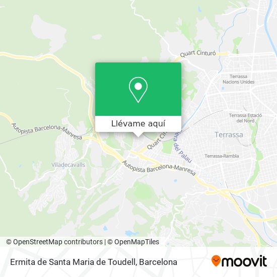 Mapa Ermita de Santa Maria de Toudell