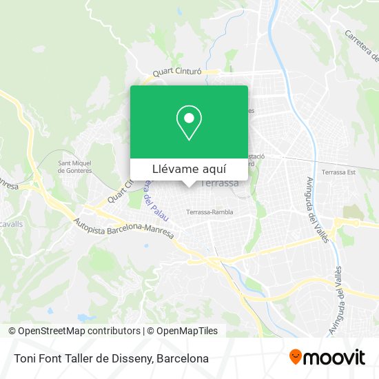 Mapa Toni Font Taller de Disseny
