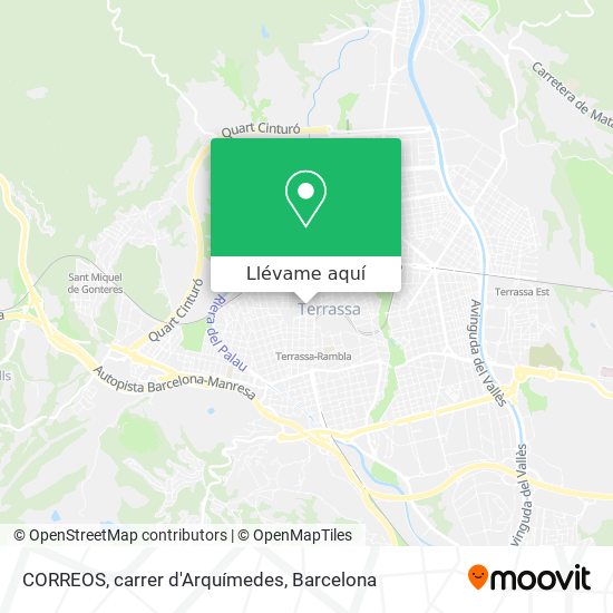 Mapa CORREOS, carrer d'Arquímedes