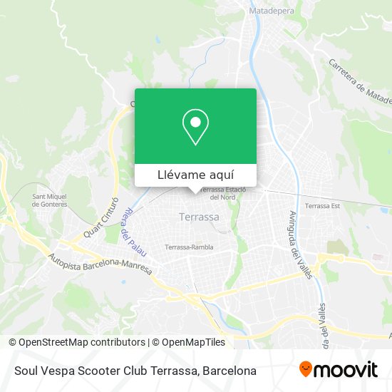 Mapa Soul Vespa Scooter Club Terrassa