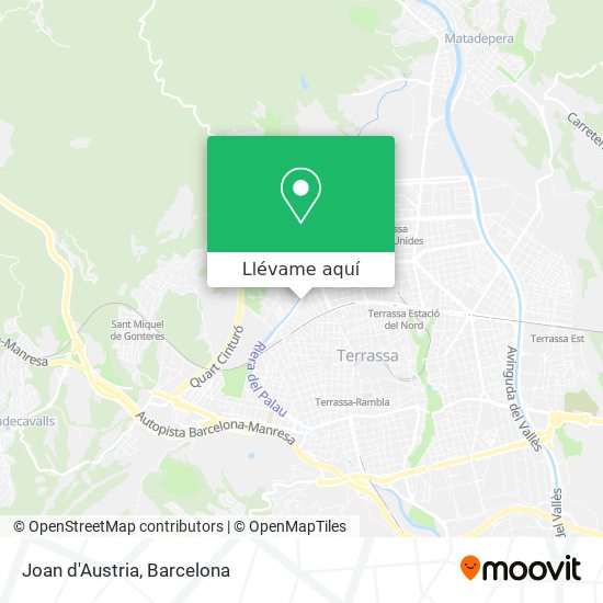 Mapa Joan d'Austria