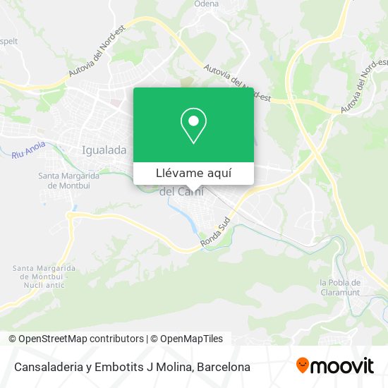 Mapa Cansaladeria y Embotits J Molina