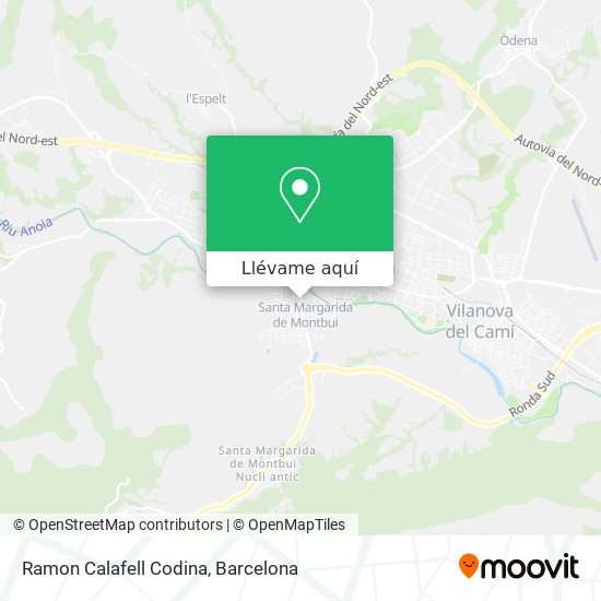 Mapa Ramon Calafell Codina