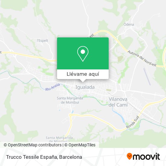 Mapa Trucco Tessile España