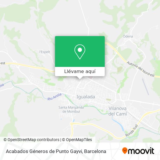 Mapa Acabados Géneros de Punto Gayvi