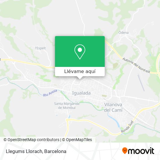 Mapa Llegums Llorach