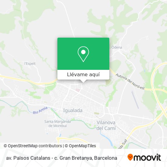 Mapa av. Països Catalans - c. Gran Bretanya