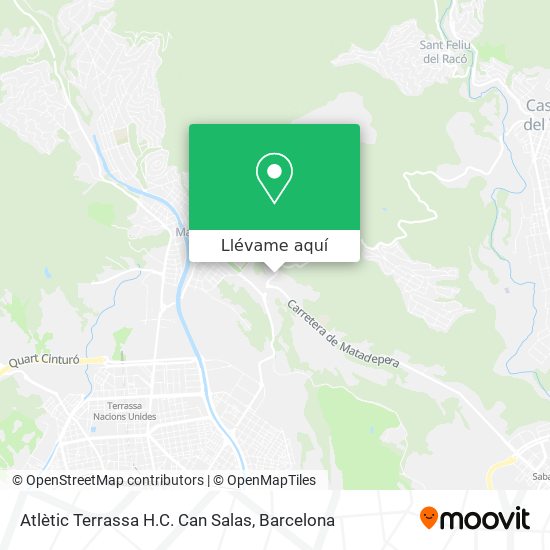 Mapa Atlètic Terrassa H.C. Can Salas