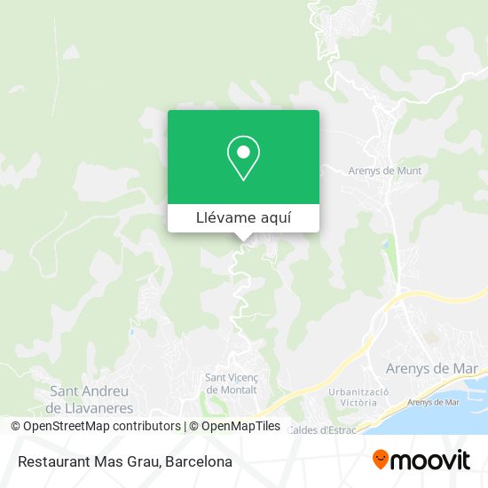 Mapa Restaurant Mas Grau