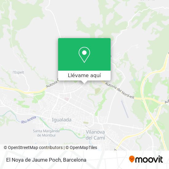 Mapa El Noya de Jaume Poch