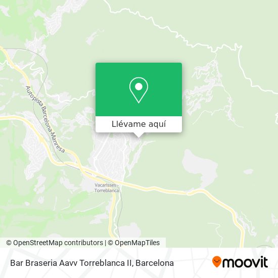 Mapa Bar Braseria Aavv Torreblanca II