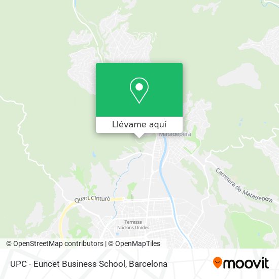 Mapa UPC - Euncet Business School