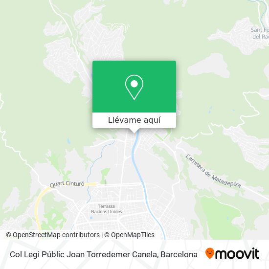 Mapa Col Legi Públic Joan Torredemer Canela