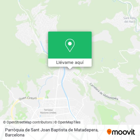 Mapa Parròquia de Sant Joan Baptista de Matadepera