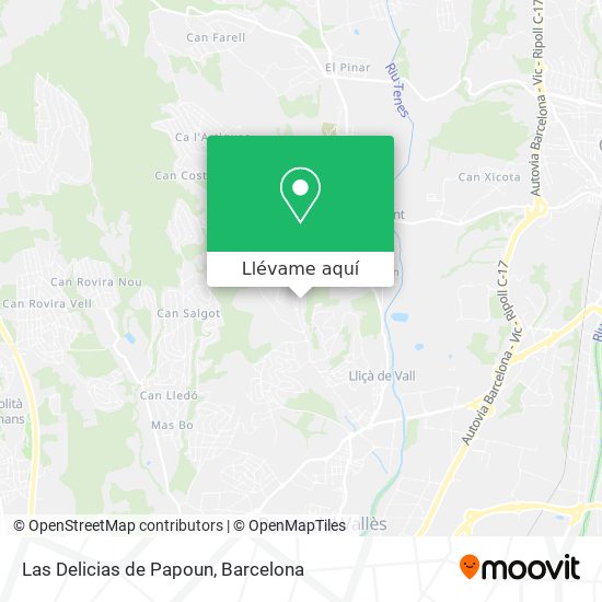Mapa Las Delicias de Papoun