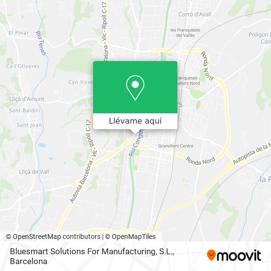 Mapa Bluesmart Solutions For Manufacturing, S.L.
