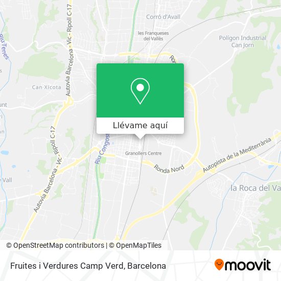 Mapa Fruites i Verdures Camp Verd
