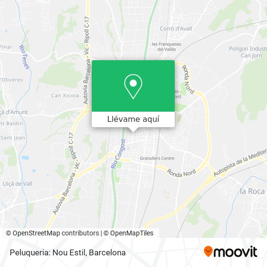 Mapa Peluqueria: Nou Estil
