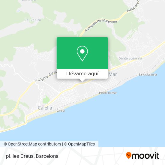 Mapa pl. les Creus